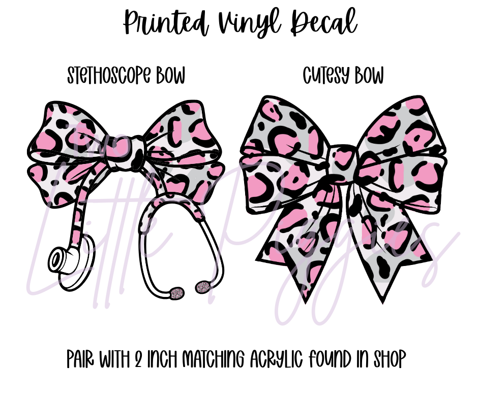 Printed Vinyl - Leopard Rainbow