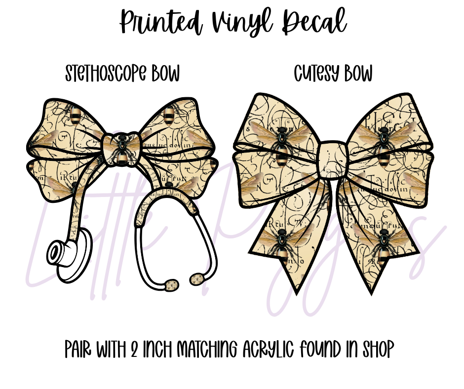 Printed Vinyl - Bumbling Bees