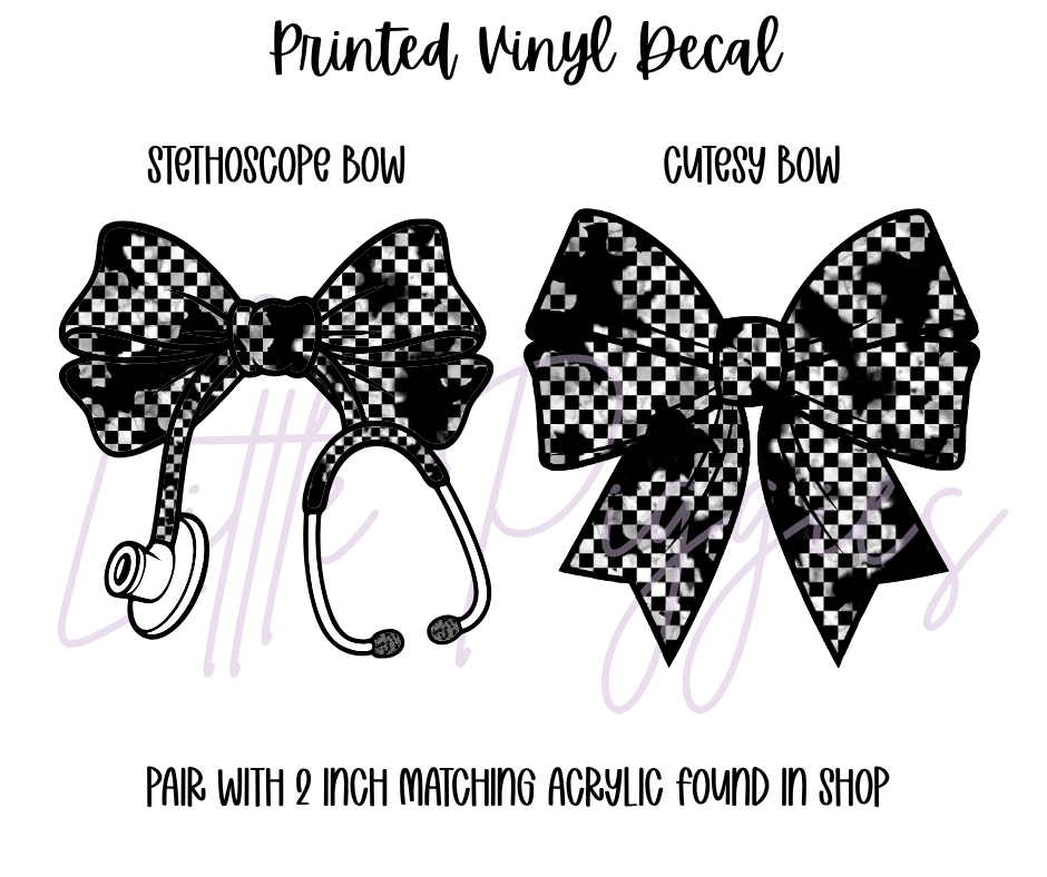 Printed Vinyl - Checkered Punk