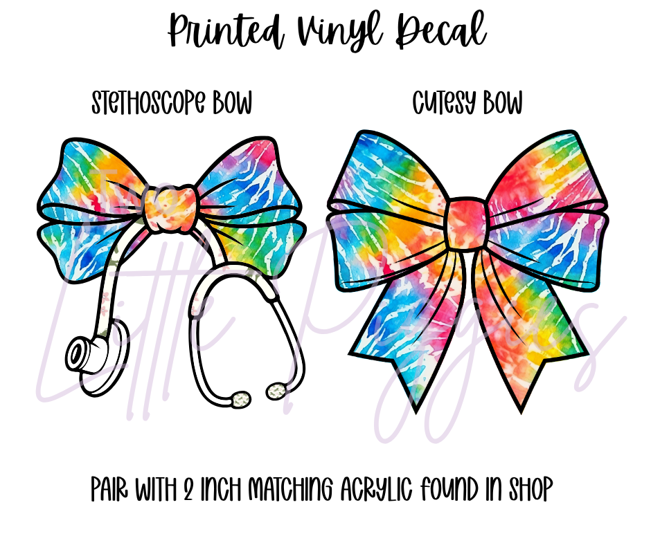 Printed Vinyl - Tie Dye Collection