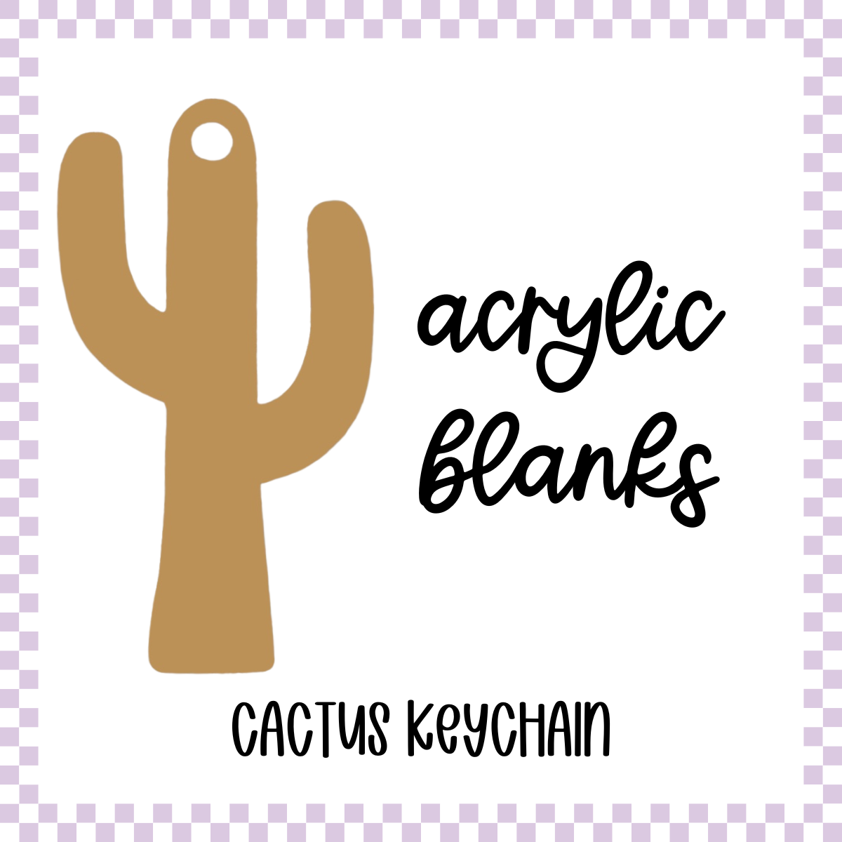 Acrylic Blank - Cactus (3pc)