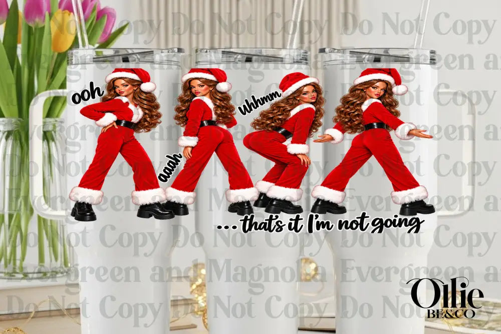 Brunette Santa Doll
