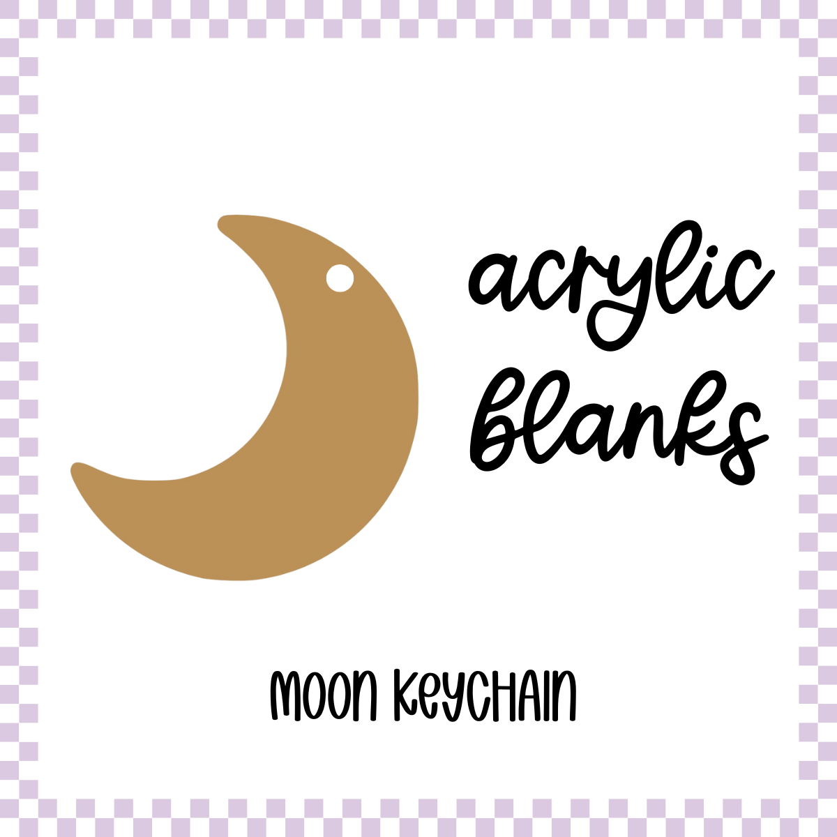Acrylic Blank - Moon