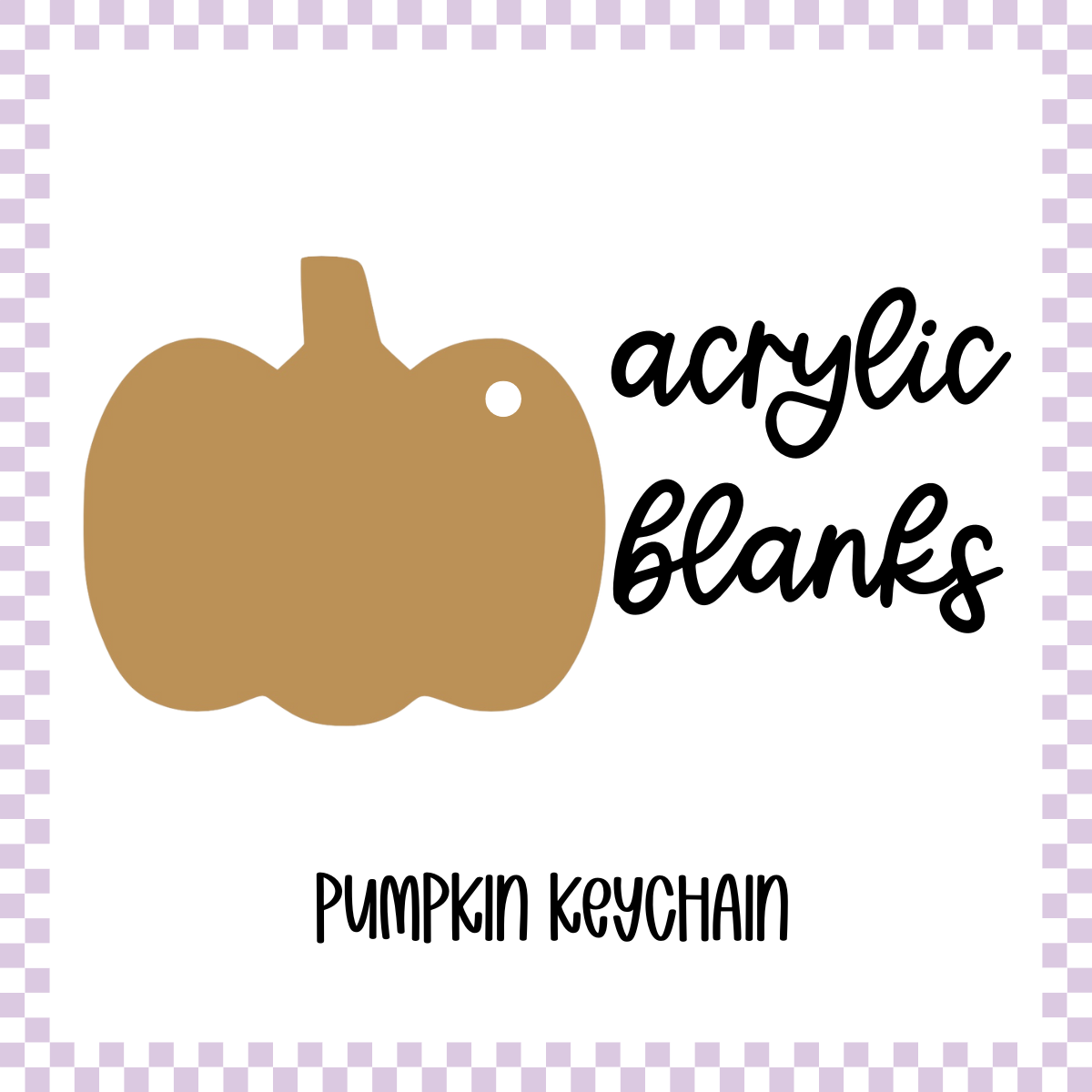 Acrylic Blank - Pumpkin