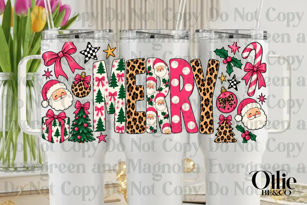 Santa & Leopard Merry