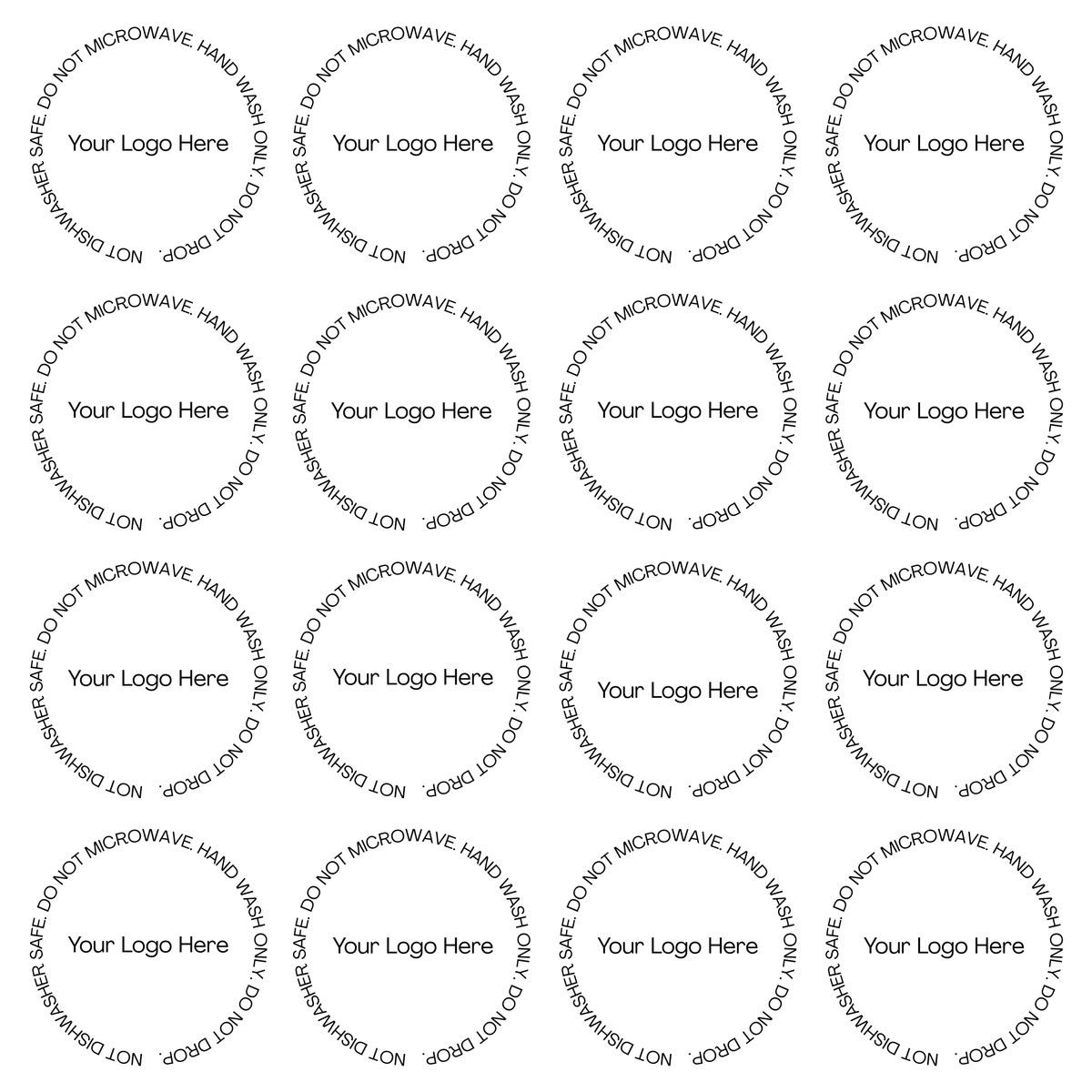 Tumbler Care Decals