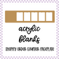 Acrylic Blank - Shopify Order Counter Faceplate