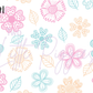 Printed Vinyl - Springtime Flowers