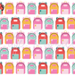 Printed Vinyl - Back to School - Retro School