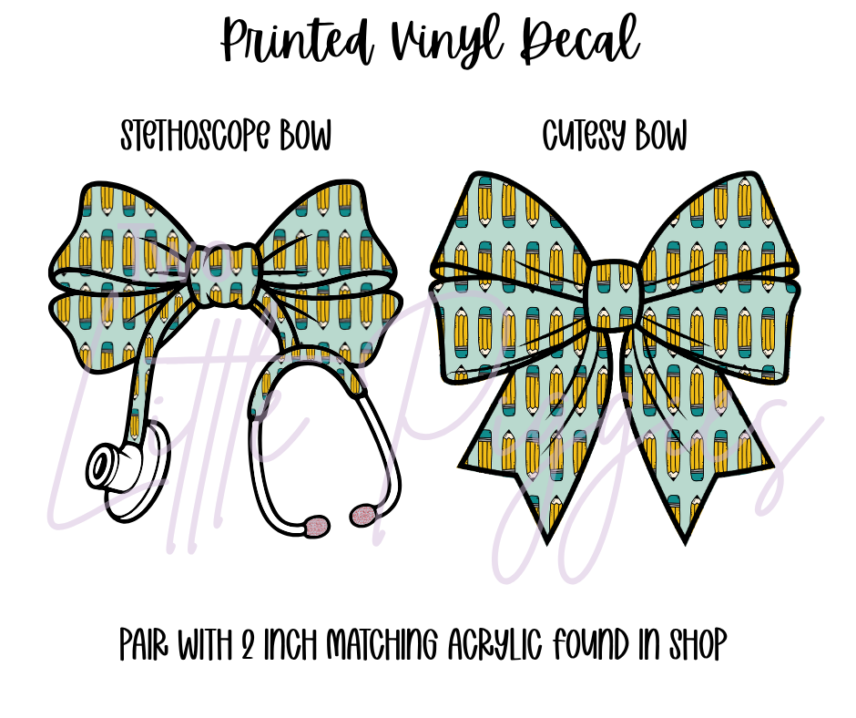 Printed Vinyl - Boho School Teal