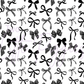 Printed Vinyl - Black and White Bows