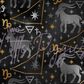 Printed Vinyl - Capricorn - Black and Gold