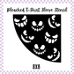 Bleached Tshirt Stencil - Jack-O-Lantern Faces