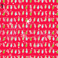 Printed Vinyl - Retro Pink Christmas