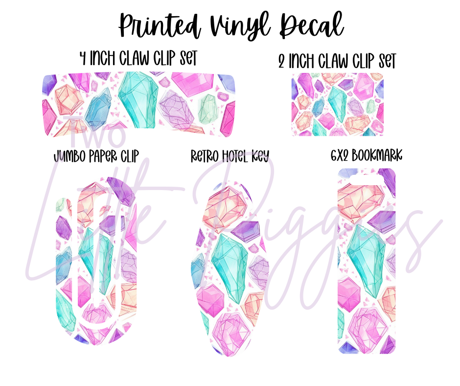 Printed Vinyl - Pastel Gems