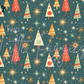 Printed Vinyl - 50s Christmas