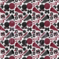 Printed Vinyl - Cheer - Burgundy, White and Black
