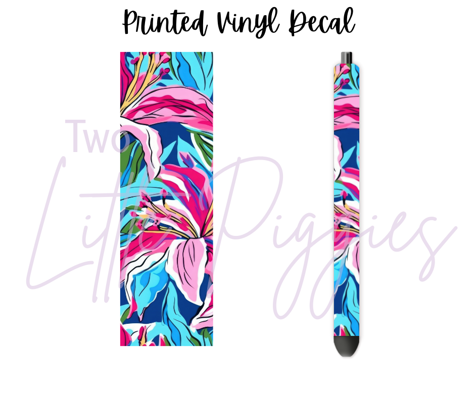 Printed Vinyl - Preppy Lily