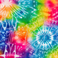 Printed Vinyl - Rainbow Tie Dye