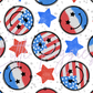 Printed Vinyl - 4th of July - Stars and Bows