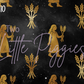 Printed Vinyl - Virgo - Black and Gold