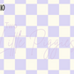 Printed Vinyl - Pastel Checkers Collection