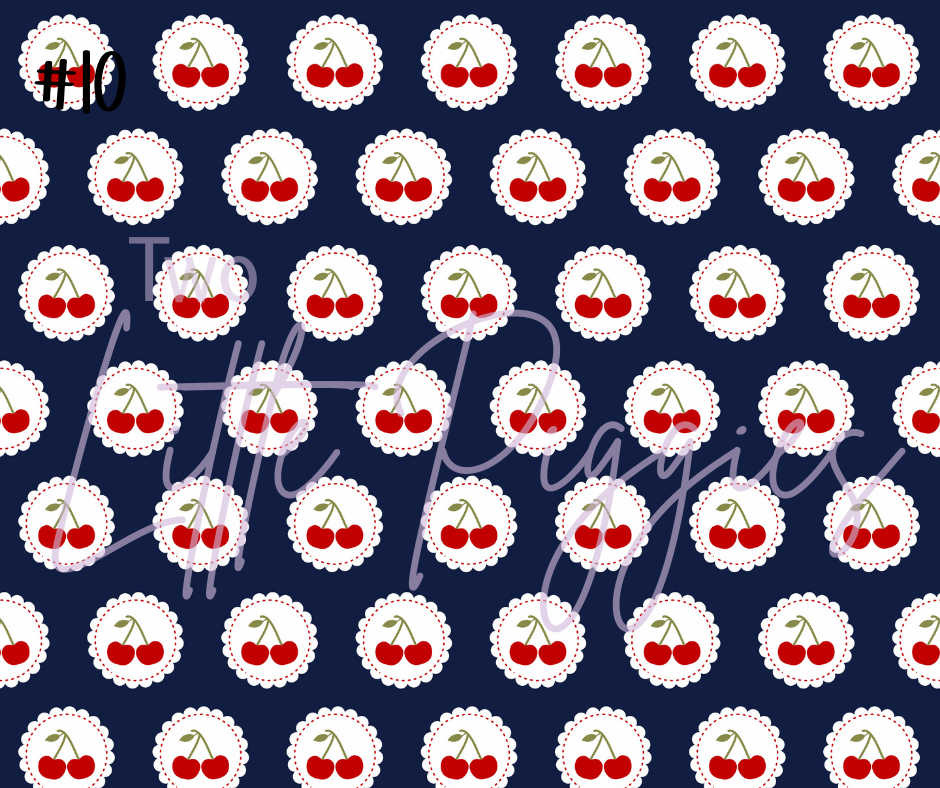 Printed Vinyl - 4th of July - Cherries