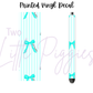 Printed Vinyl - God's Daughter Bows