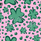 Printed Vinyl - St. Patrick's - Salmon and Green