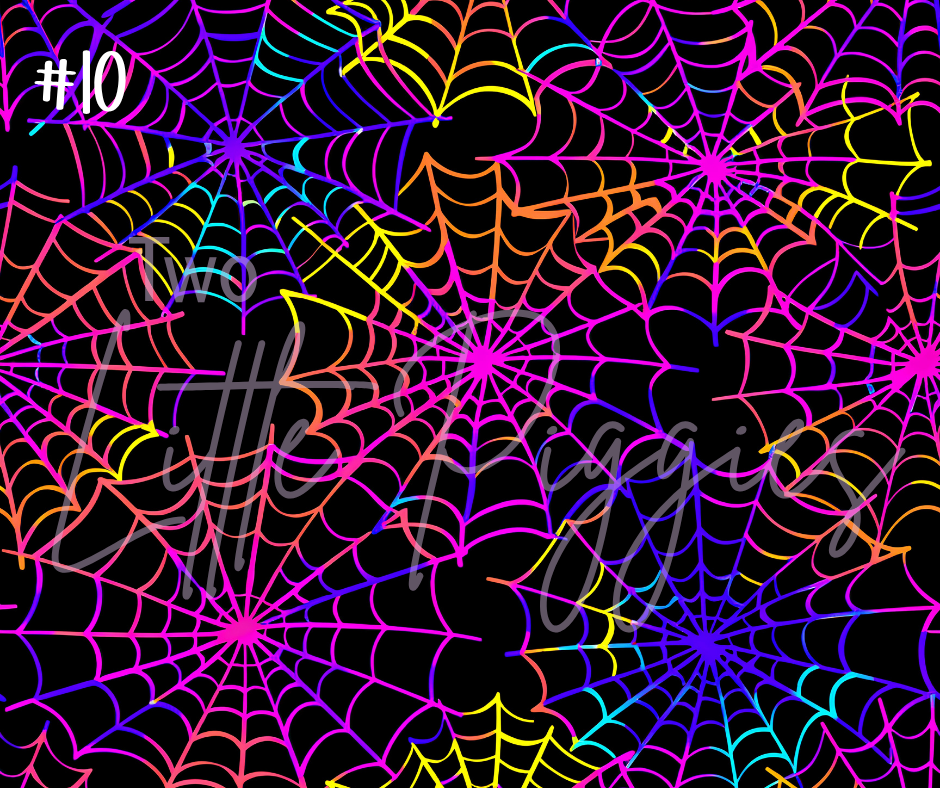 Printed Vinyl - Halloween Neon Collection