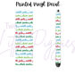 Printed Vinyl - Letters to Santa - Blue