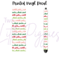 Printed Vinyl - Letters to Santa - Pink