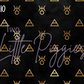 Printed Vinyl - Aquarius - Black and Gold