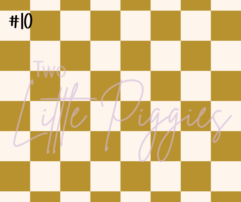 Printed Vinyl - Checkers - Boho Muted
