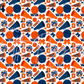 Printed Vinyl - Cheer - Navy and Orange