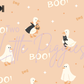 Printed Vinyl - Halloween Spooky Goose - Pink and Orange