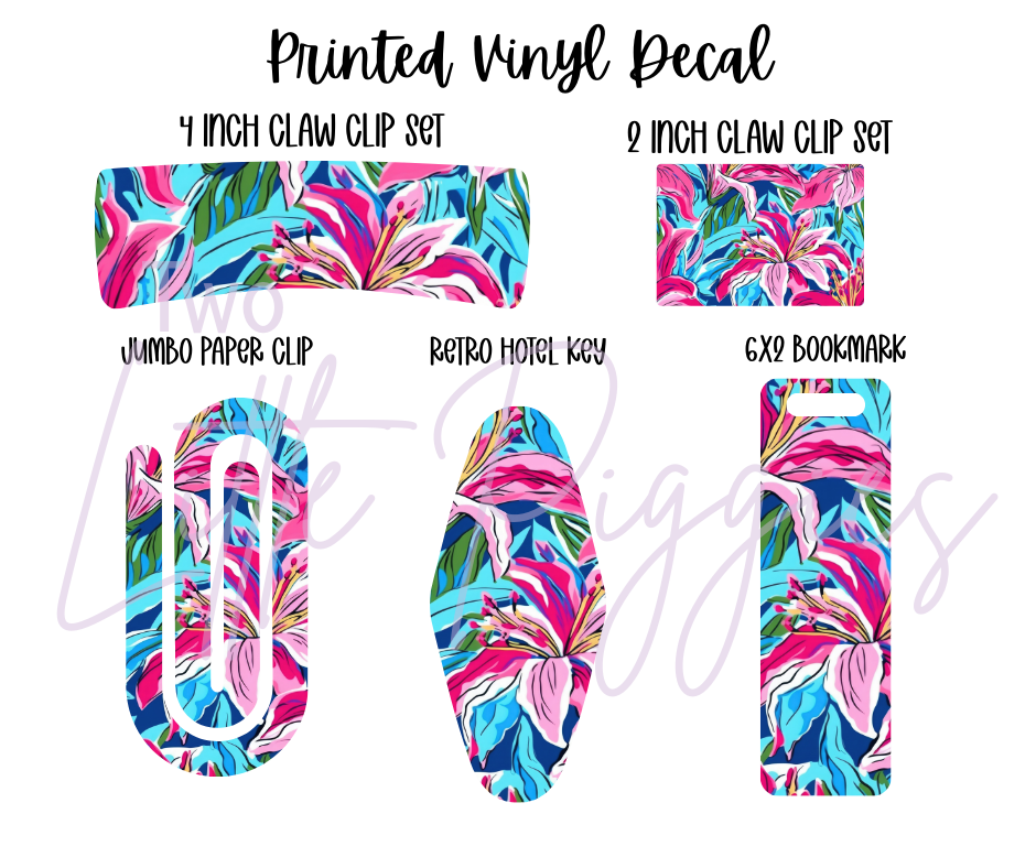 Printed Vinyl - Preppy Lily