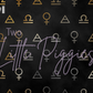 Printed Vinyl - Libra - Black and Gold