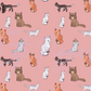 Printed Vinyl - Cute Cats