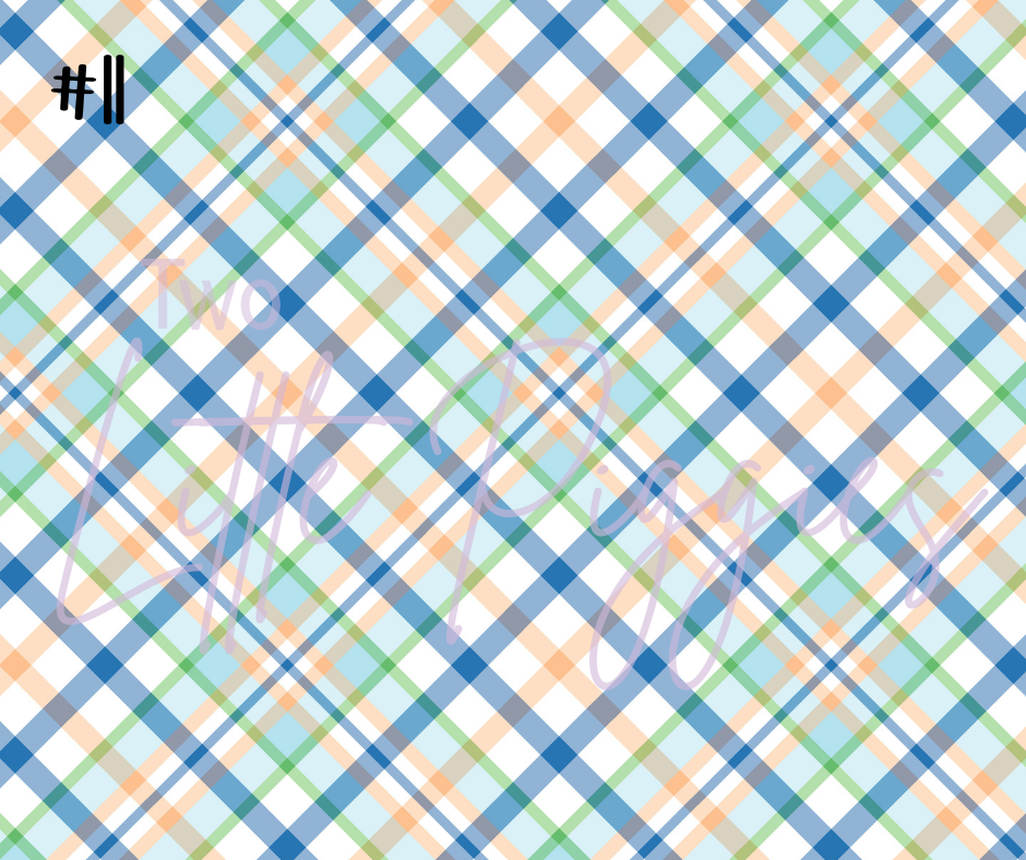 Printed Vinyl - Spring Plaid