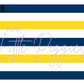 Printed Vinyl - Cheer - Blue and Yellow