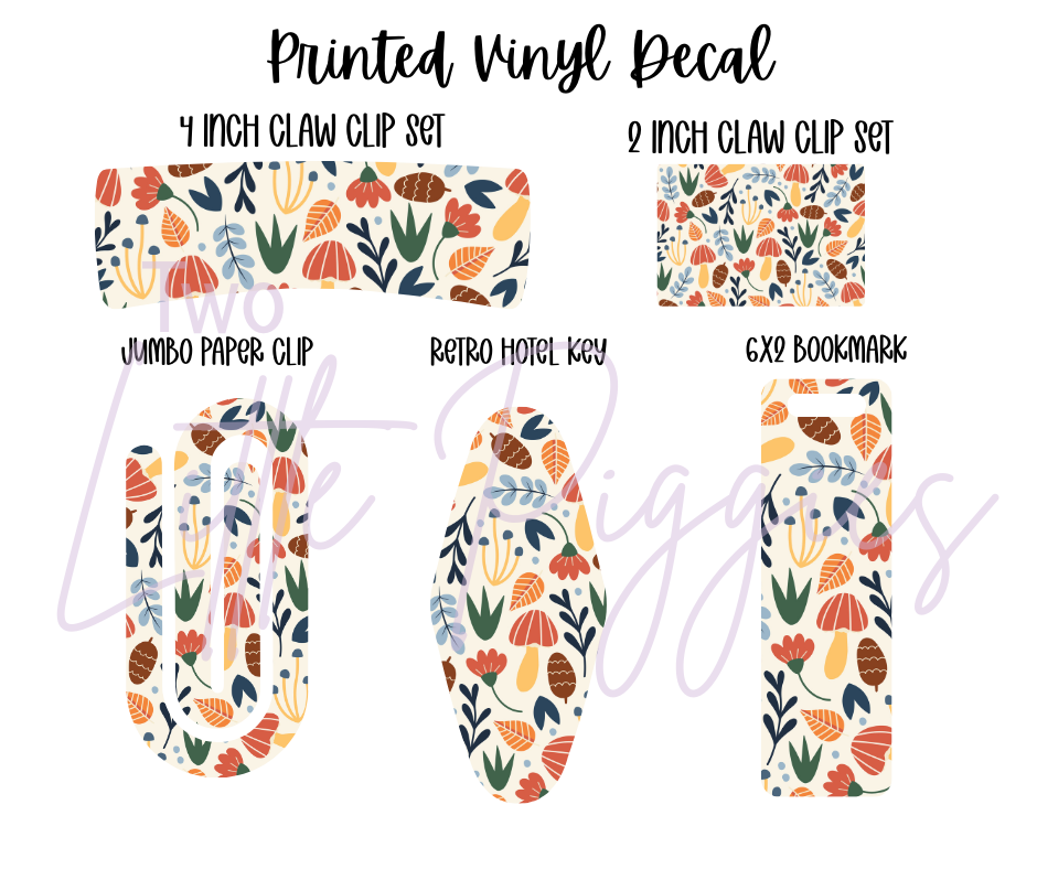 Printed Vinyl - Let's Go Camping