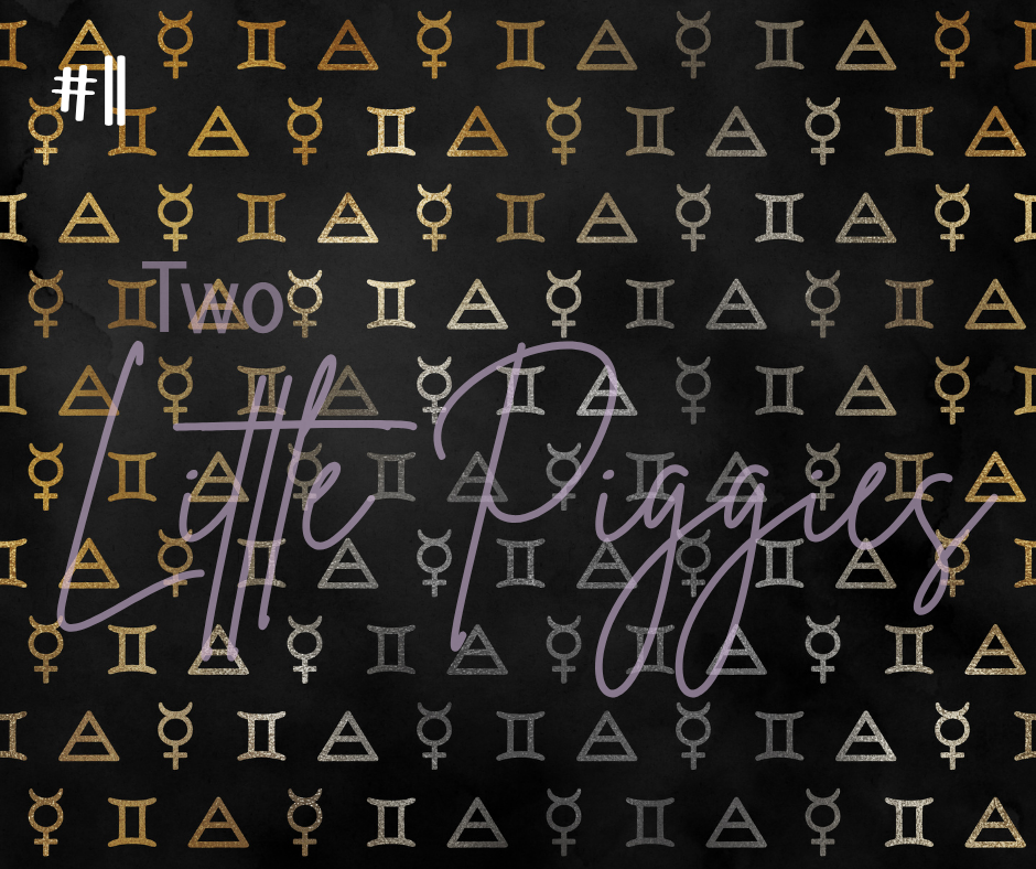 Printed Vinyl - Gemini - Black and Gold