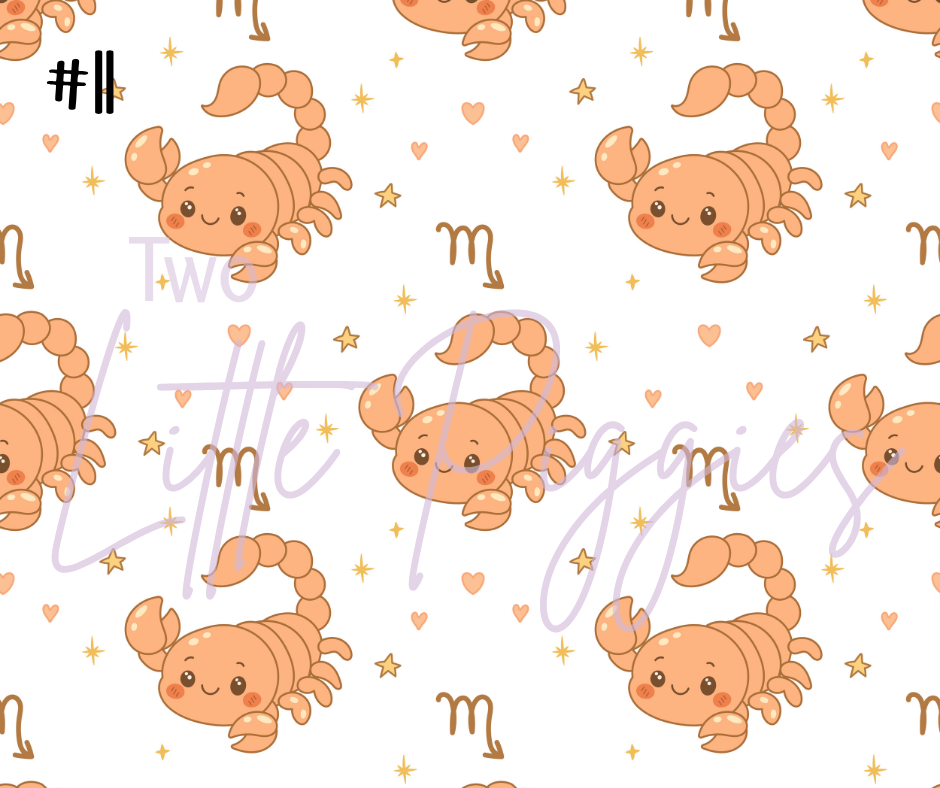 Printed Vinyl - Baby Zodiac