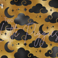 Printed Vinyl - Pisces - Black and Gold