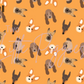 Printed Vinyl - Cute Dogs