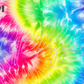 Printed Vinyl - Rainbow Tie Dye