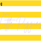 Printed Vinyl - Cheer - Yellow and Black