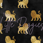 Printed Vinyl - Leo - Black and Gold