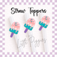 3D Printed - Straw Topper - Frozen Treat